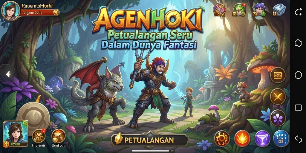 Tampilan menarik dari game Petualangan AGENHOKI dengan dunia yang luas.