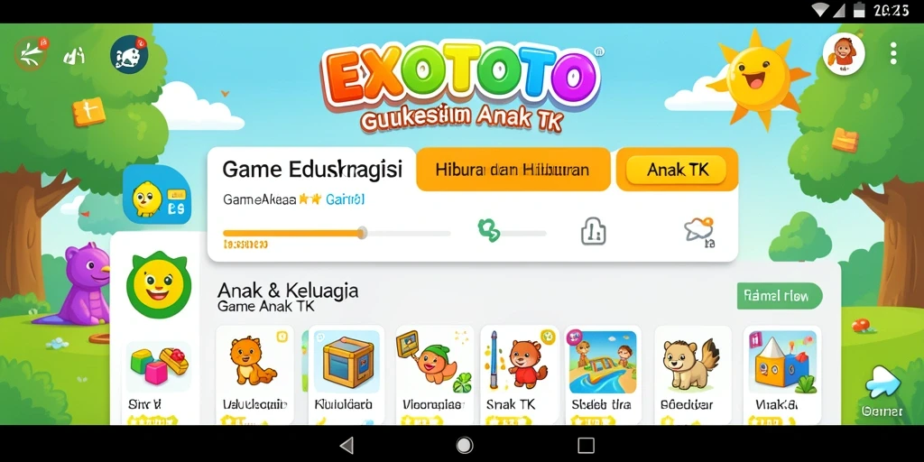 Tampilan antarmuka interaktif dan menyenangkan dari EXOTOTO.