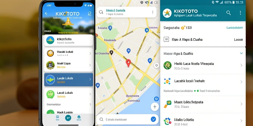 Screenshot antarmuka aplikasi KIKOTOTO dengan fitur Lacak Lokasi.