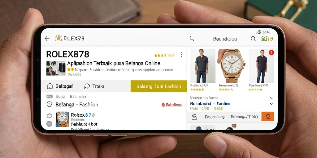 Tampilan antarmuka aplikasi ROLEX878 yang menarik dan user-friendly.