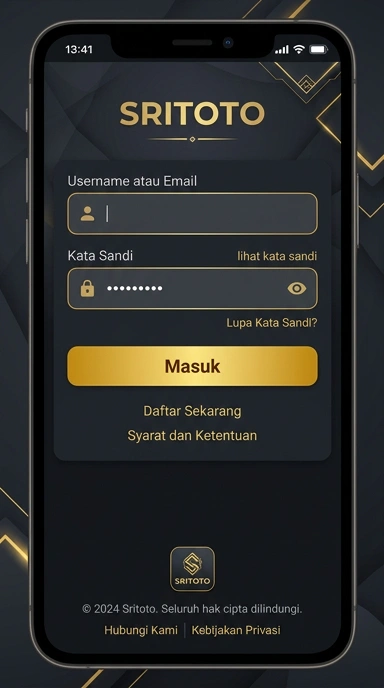 Masuk ke Akun Sritoto untuk Pengguna Android